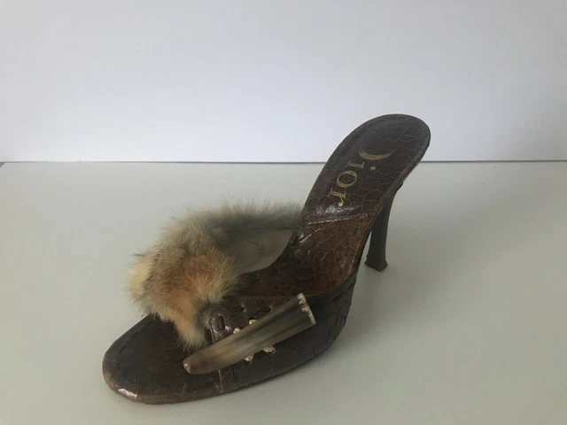 Fur mules heels outlet
