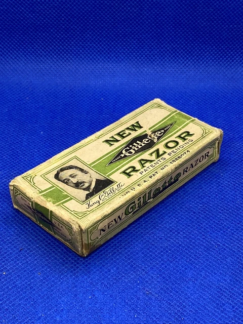 VINTAGE Early 1900’s NEW GILLETTE SAFETY RAZOR BOX PROMOTIONAL