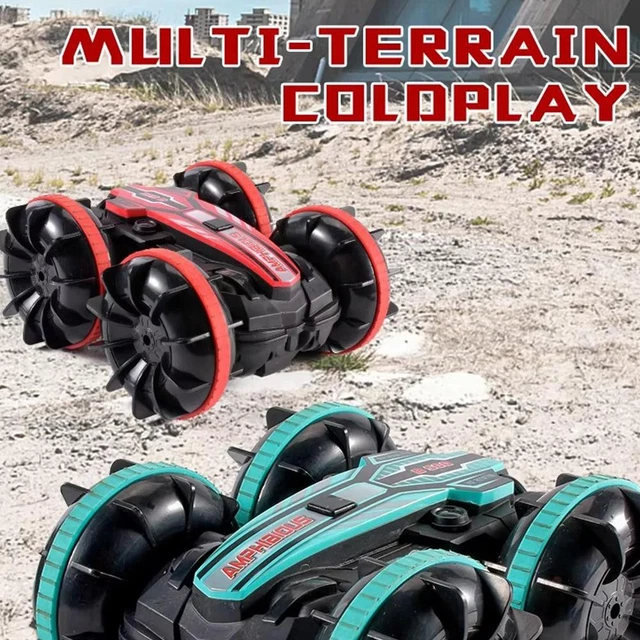 REMOTE CONTROL AMPHIBIOUS Cars ToysWaterproof 360° Rotating Stunt Car ...