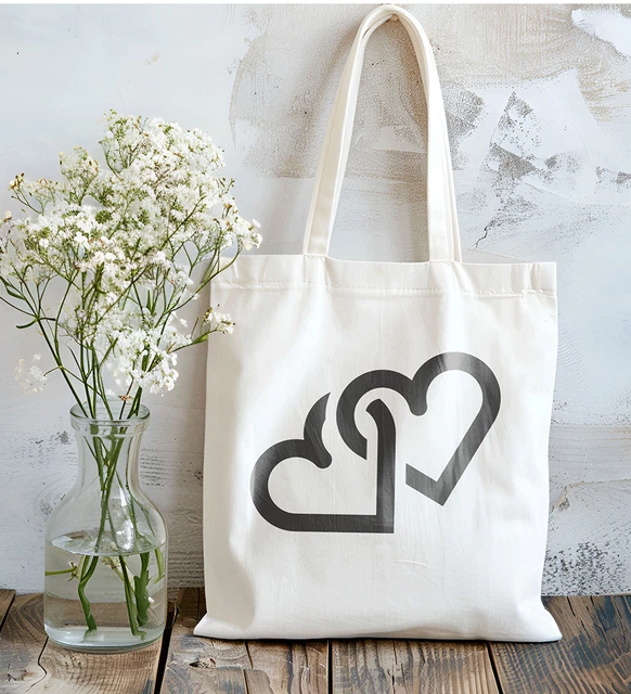 Borsa Shopper Donna Con Stampa Gattini E Cagnolini - Riutilizzabile E Leggera