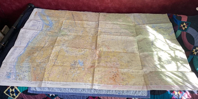 JN-29 Jet Navigation Chart, Large Map, NW US Pacific Coast, 1957 Air Force