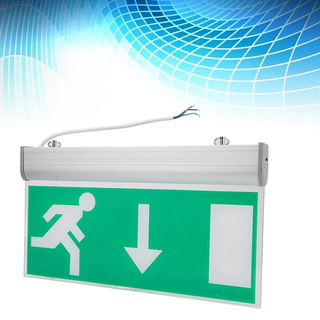 ACRYLIC LED EMERGENCY Exit Lighting Sign Safety Evacuation Indicator ...