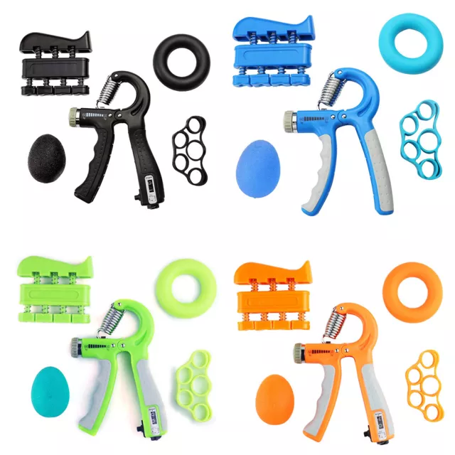 5pcs Heavy Gripper Developer Set Hand Exerciser Grip Wrist Muscle Strengthener 2