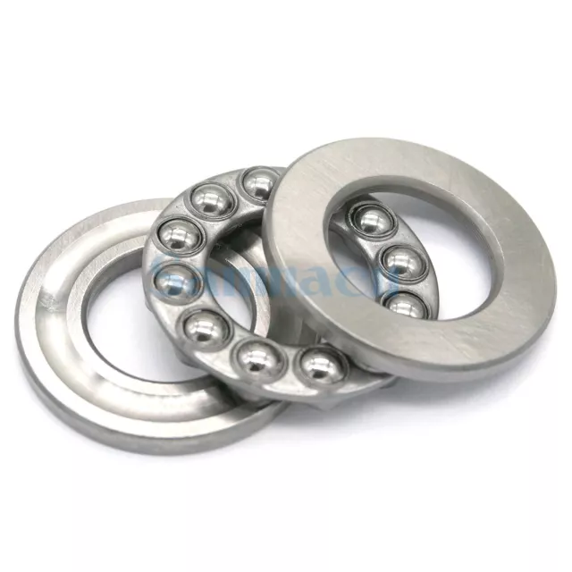 51104 20x35x10mm Axial Ball Thrust Bearing Set(2 Steel Races + 1 Cage)ABEC-1