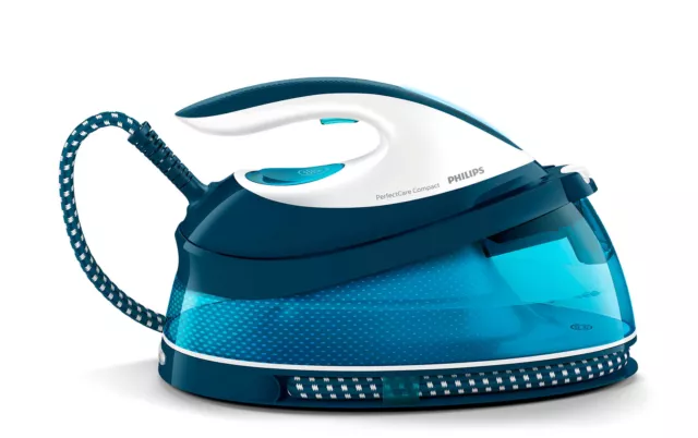 Philips PerfectCare Compact Steam iron, 120 g/min steam, blue (GC7840/26)