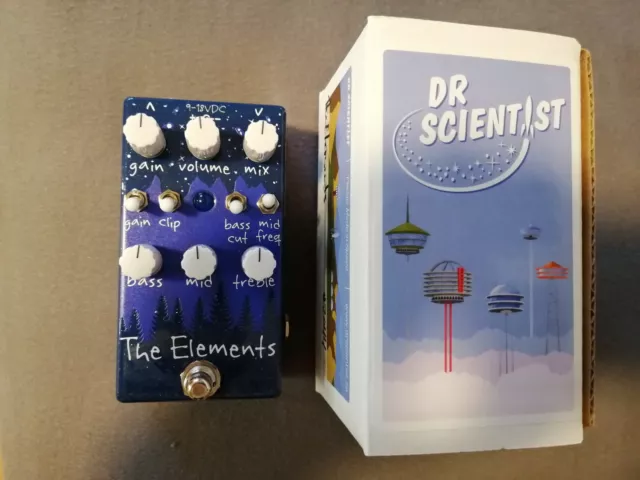 DR. SCIENTIST -- Elements. Overdrive/Distortion. BOUTIQUE-Pedal. Neuwertig!