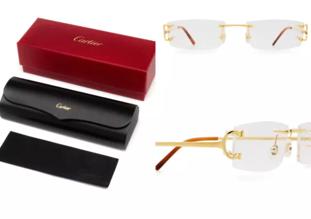 Cartier CT0092O Gold Piccadilly Frames Glasses Sunglasses 2