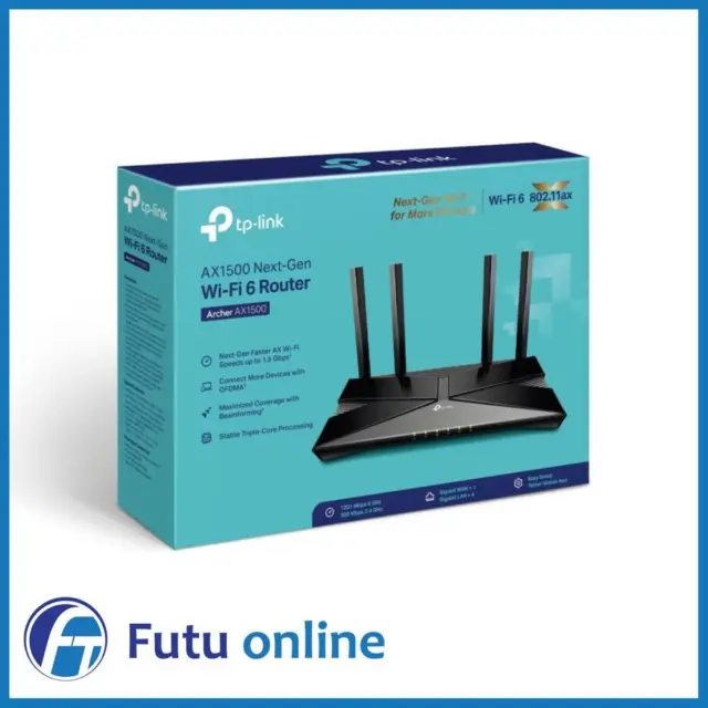 TP-Link Archer AX1500 OFDMA Dual-Band WiFi 6 Router