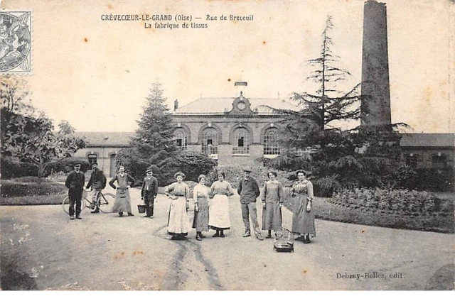 60 - CREVECOEUR LE GRAND - SAN67007 - Rue de Breteuil - La fabrique de tissus