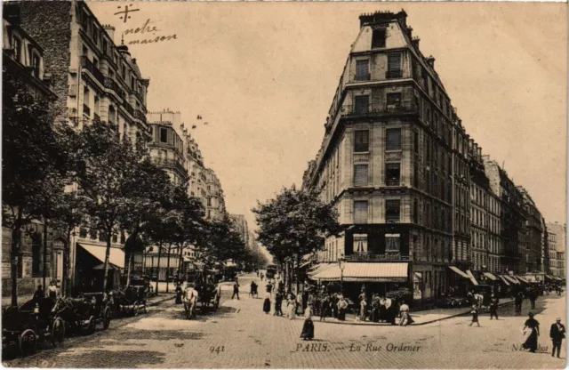 CPA PARIS 18e - La rue Ordener (80761)