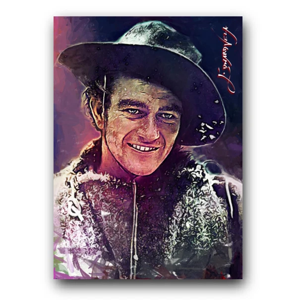 John Wayne #28 Sketch Card Limited 20/50 Edward Vela Signed