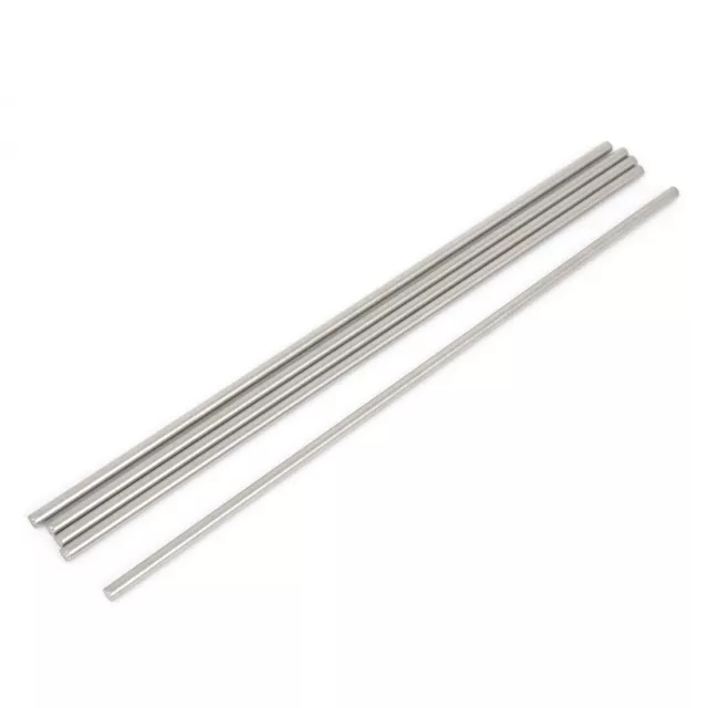 5 Pcs RC Airplane Model Part Stainless Steel Round Rods Axle Bars 3mm x 160mm