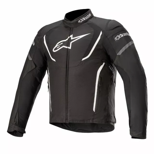 Motorrad Tex-Jacke Alpinestars T-Jaws V3 WP Farbe: Schwarz/Weiß Gr: M