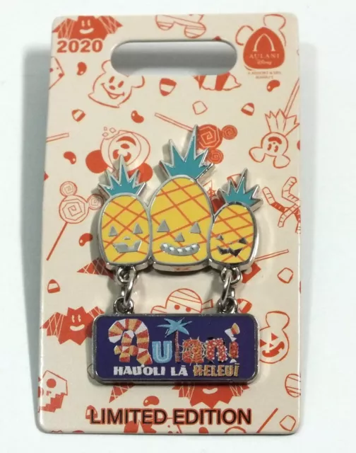 Disney Pin Trading Halloween 2020 Aulani Hauoli La Heleui Pineapple JackOLantern