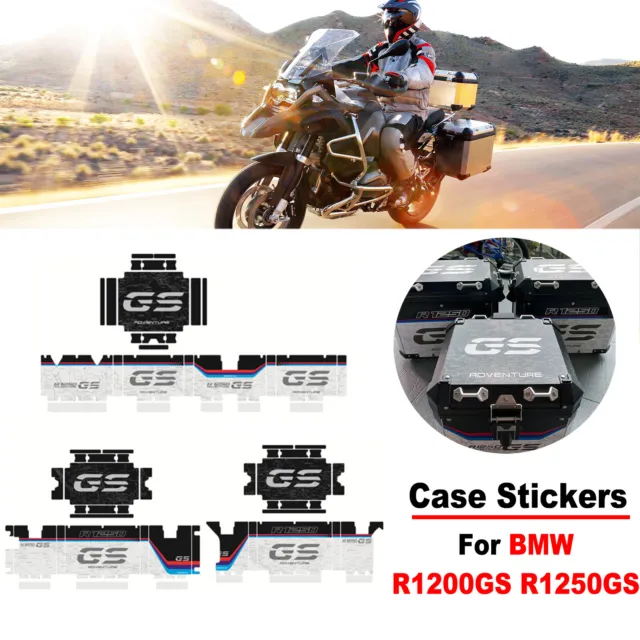 Motorcycle Aluminum Pannier Sticker For BMW R1250GS/ADV Top Side Case Decal