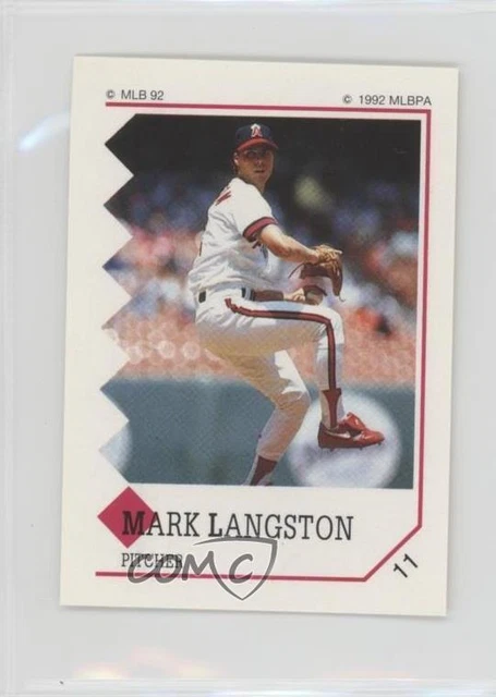 1992 Panini Album Stickers Mark Langston #11