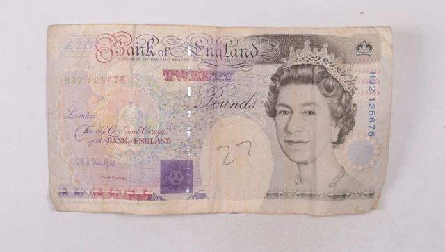 CrazieM World Bank Note - 1991-1993 United Kingdom 20 Pounds Collection Lot m05