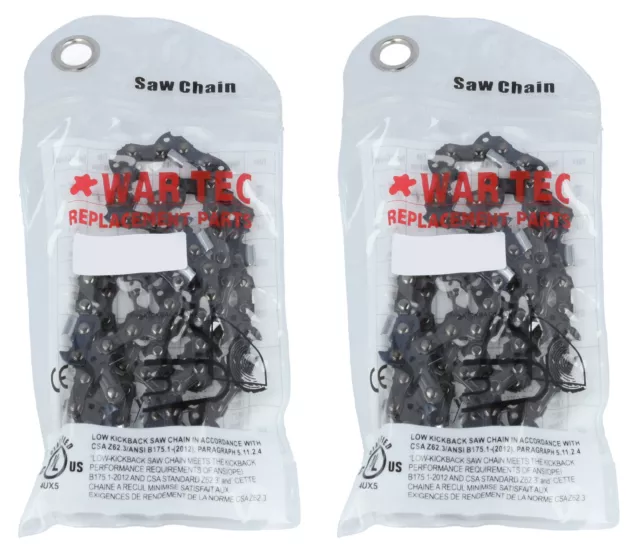 10" 2x Chainsaw Saw Chain Fits Some MITOX Pole Pruners - 3/8 050 39DL