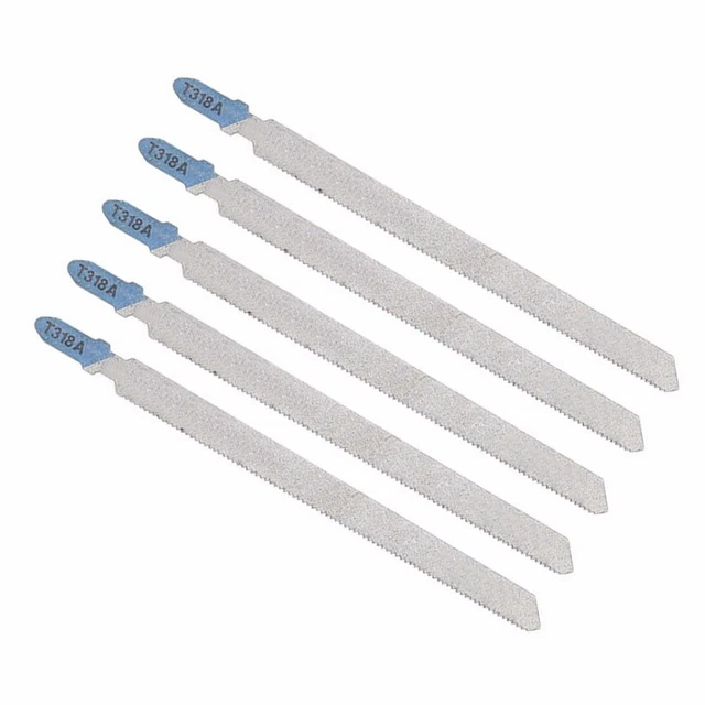 Durevole per legno PVC piastra in fibra lame da taglio T318A HCS seghetto alternativo set da 5