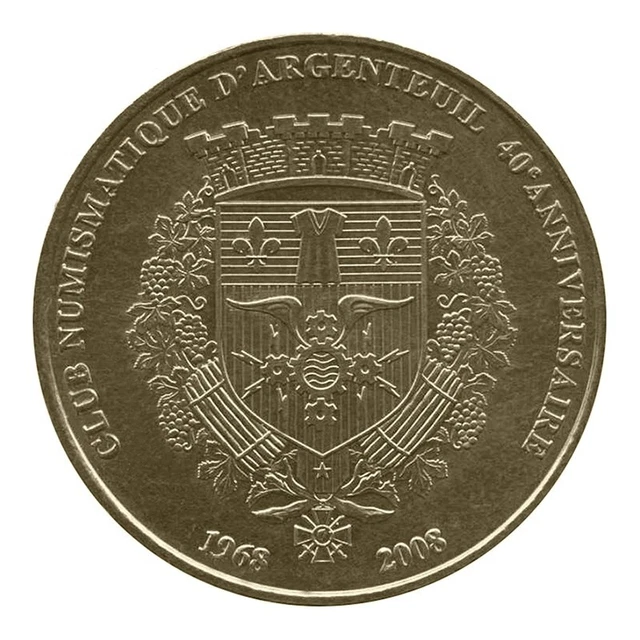 95 ARGENTEUIL NUMISMATIQUE Hydravion Encart Mdp Médaille Monnaie De Paris Jeton EUR 9,00