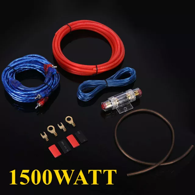 Heavy  Duty 8 Gauge Power Amp Kit Amplifier Install Complete Stereo Wiring