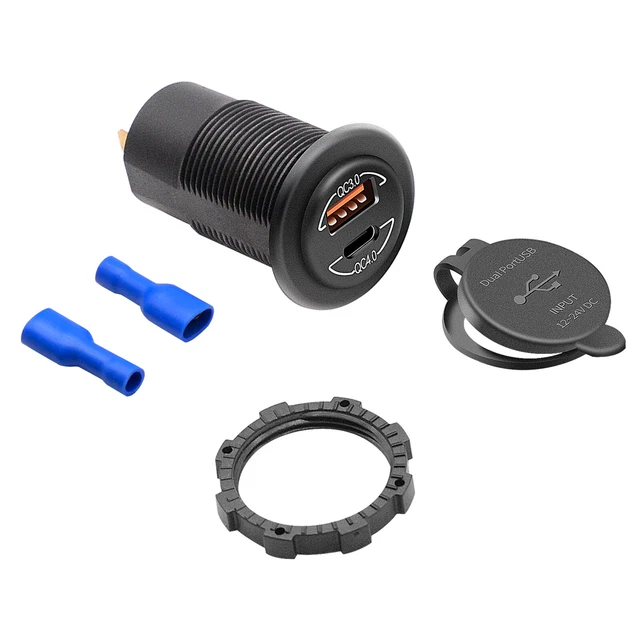 Supporto prolunga 60 W Qc4.0 supporto ricarica telefono nero A per moto