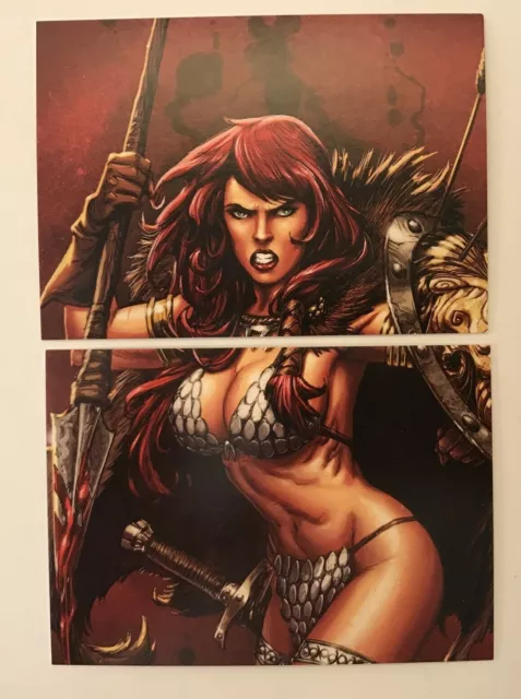 CHEAP PROMO CARD: RED SONJA (Breygent 2012) MEGACON SHOW Puzzles