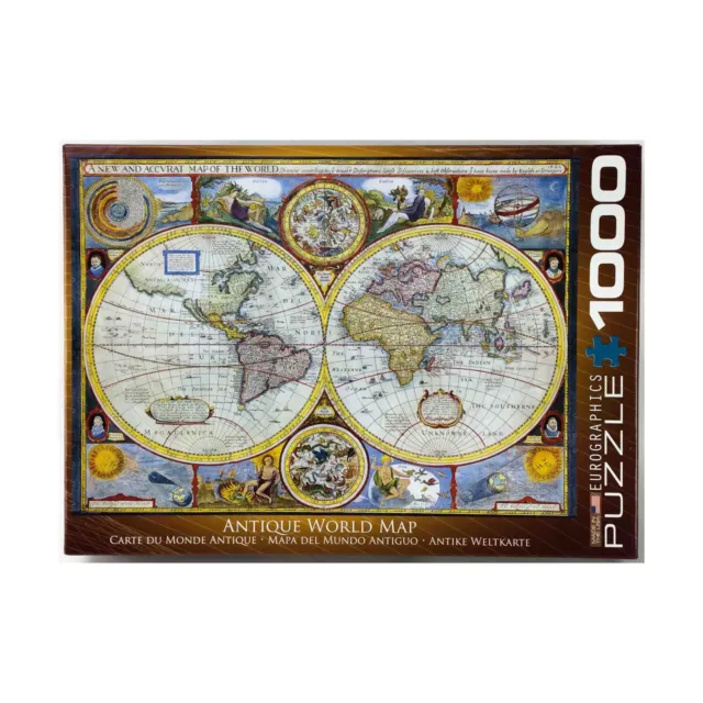 Eurographics Puzzle Antique World Map (1000 Pieces) NM