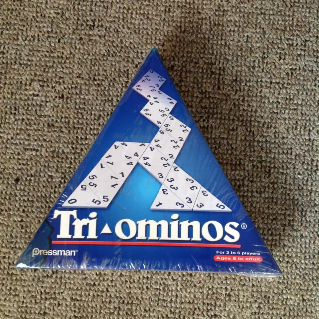 Triominos Pressman 3-Seitiges Kunststoff Dominospiel 2009 Domino