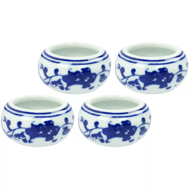 4PCS Ceramic Ink Dish with Brush Holder for Calligraphy and Sumi-e-CY