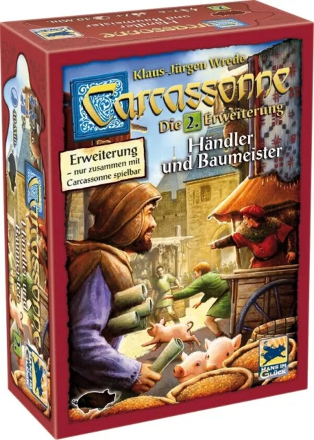 Hans im Glück Carcassonne Erweiterung 2 Händler & Baumeister