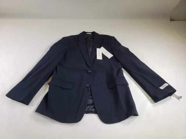 Calvin Klein Boys' Bi-Stretch Blazer Suit Jacket 2-Button Size 16 Dark Navy
