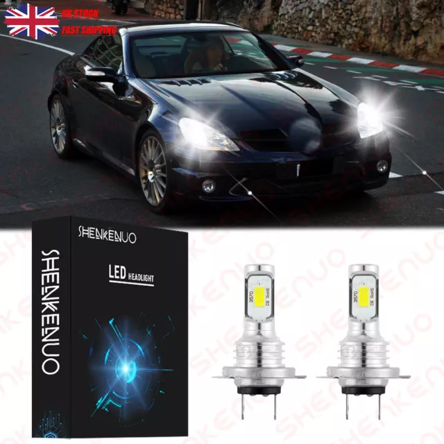 For Mercedes SLK R170 R171 R172 2x Bulbs H7 LED Headlight 6000K Canbus Low Beam