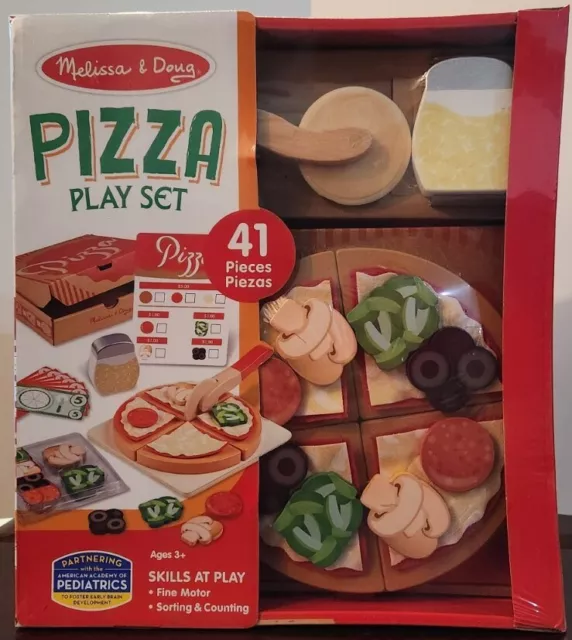 Melissa & Doug Wooden and Felt Pizza Play Set (41 Pieces