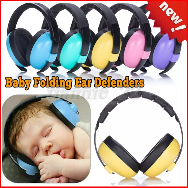 Baby Kids Folding Ear Defenders Children Noise Reduction Protectors Adjustable