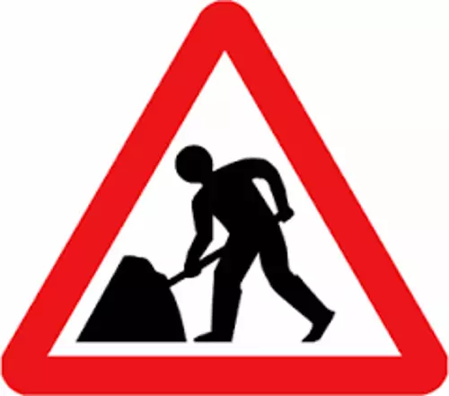 MEN AT WORK - Safety Traffic Construction Sign - CS108 sticker/rigid