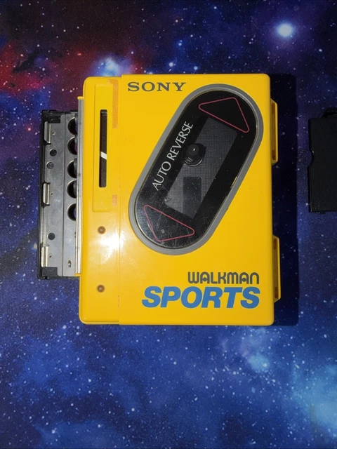 SONY WALKMAN SPORTS WM-FS493 Yellow AM/FM Radio Cassette Player