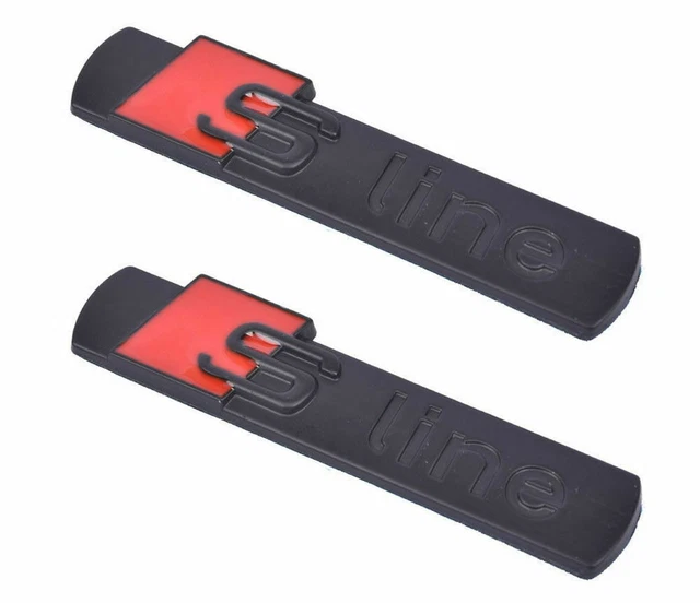 Emblemi Audi A1 Kit GB Nero Lucido - Loghi Anteriore/Posteriore E S Line Kit Loghi Nero Lucido - Foto 5