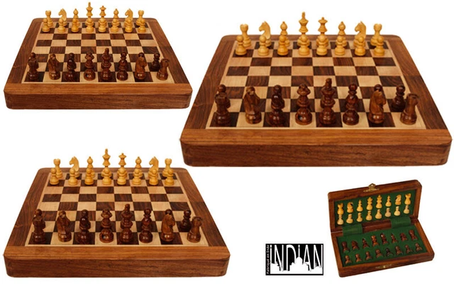 Coffret Cadeau Homme : Jeu D'échecs En Bois + Flasque Inox 270 Ml – Neuf