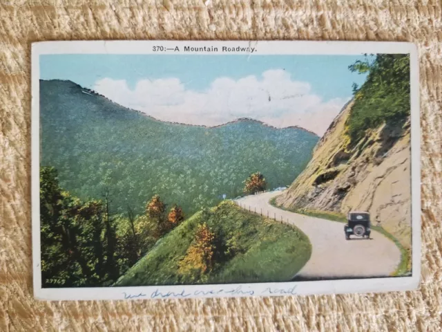 A Mountain Roadway.vtg 1932 Used Postcard*P62