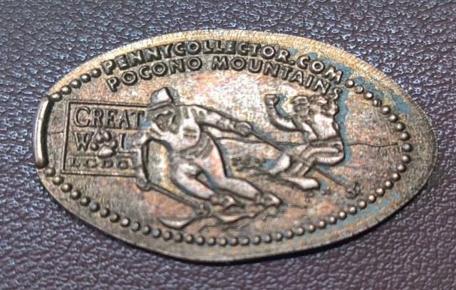 GREAT WOLF LODGE Scotrun Pocono PA Elongated Pressed Zinc Penny £1.90