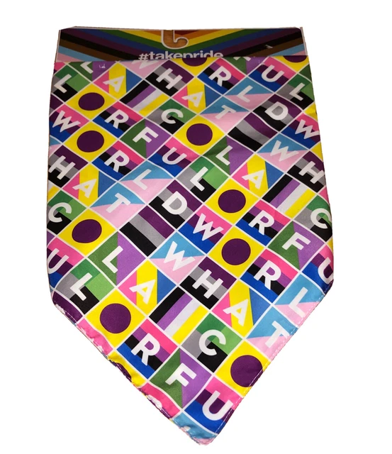 PRIDE Pet Bandana Dog Rainbow LGBTQ 25.5” x 12.75"