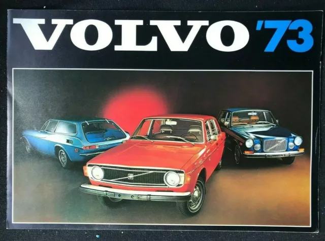 1973 VOLVO Full Line - 142 144 145 164E 1800ES - Color Sales Brochure