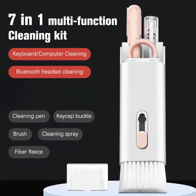 1Set 7-in-1 Computer Keyboard Cleaner Brush Kit Earphone Dust Cleaning Brush  ZX