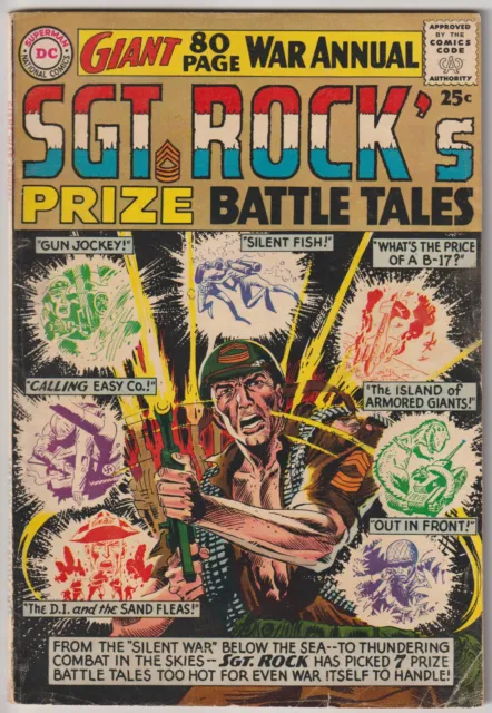 Sgt. Rock's Prize Battle Tales #1 (Winter 1964, DC), VG (4.0), 80 pgs, one-shot