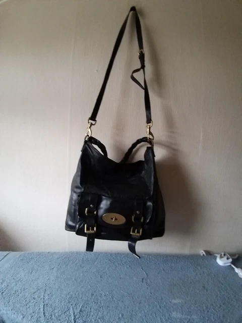 MULBERRY BLACK LEATHER Alexa Hobo 150.00 PicClick UK