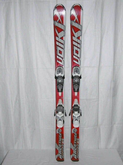 Völkl " Racetiger Gs " Top Junior Ski Allround Carver 120 Cm + Bindung
