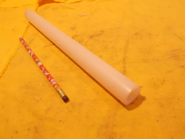 NATURAL UHMW TUBE machinable plastic rod bushing stock 1" OD x 3/4" ID x 12"