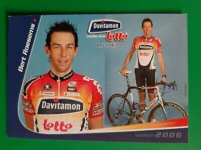 CYCLISME carte cycliste BERT ROESEMS équipe PREDICTOR LOTTO 2007 
