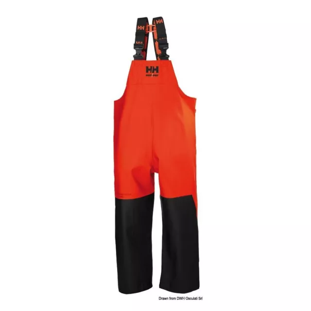 Helly Hansen Salopette Cerata Storm Rain BIB Arancio Nero S